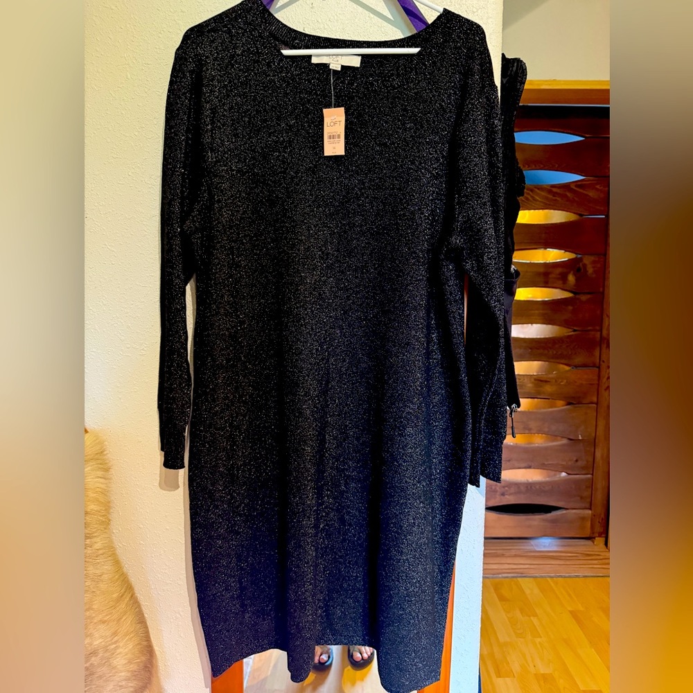 NWT Loft Sparkly Sweater Dress
